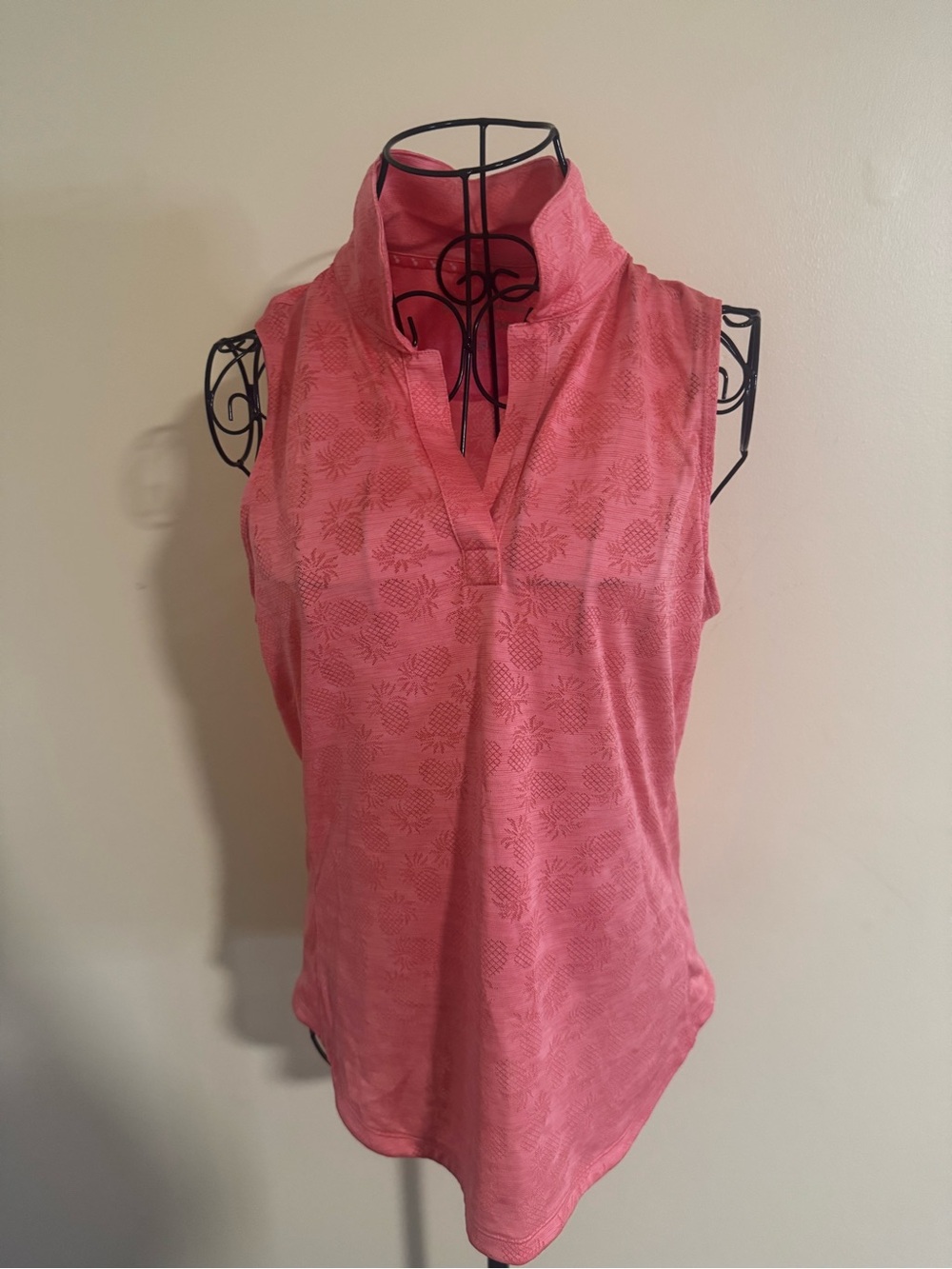 Tommy Bahama Palm Coast Jacquard Sleeveless Top Size Small🍍